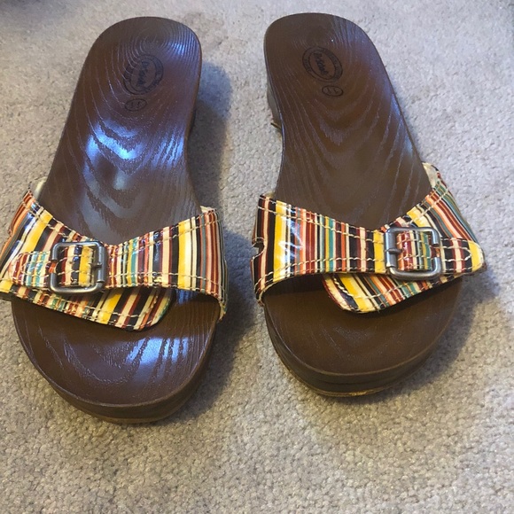 Dr. Scholl's Multicolor Striped Sandals - Picture 6 of 7